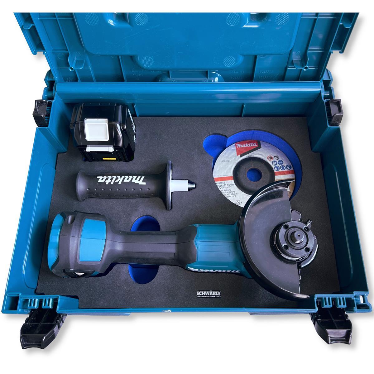 SCHWÄBLE® Schaumeinlage Schaumstoffeinlage für Makita Winkelschleifer DGA504