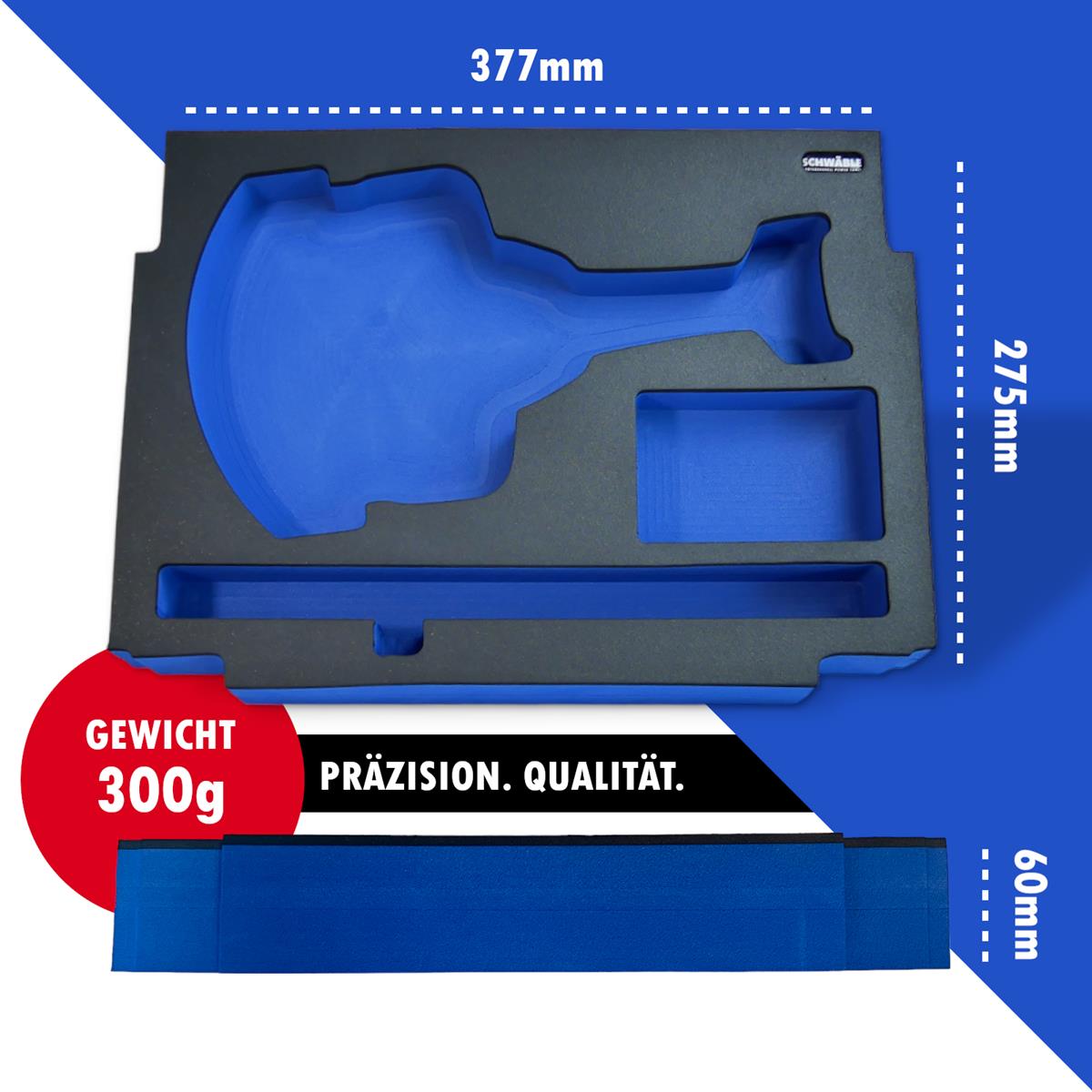 SCHWÄBLE® Schaumeinlage Schaumstoffeinlage für Makita Grasschere DUM604